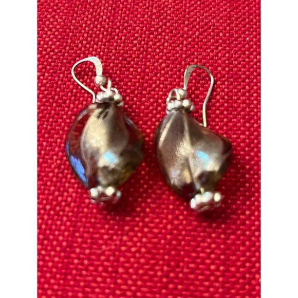 Pretty blown glass starfish necklace with matching earrings set: Handmade - Picture 4 of 9